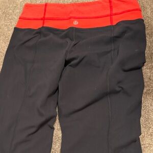 Lululemon gray and Red Leggings